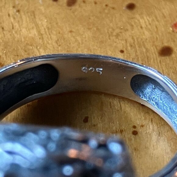Sterling Silver Dragon Ring Size 6 - Picture 5 of 9